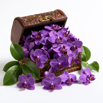 jewelry box with flowers