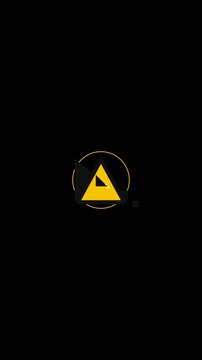 Yellow Emergency Alert Symbol Featuring A Triangle Warning Sign On A Dark Background Representing A High Risk Situation Or Hazard Notification