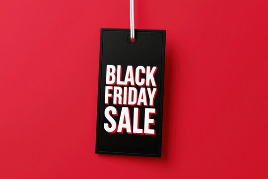 Black Friday sale web banner price tag shaped design template
