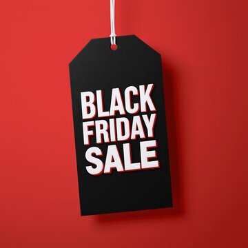 Black Friday sale web banner price tag shaped design template