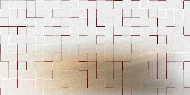 Abstract geometric composition in neutral tones with intersecting lines and rectangles