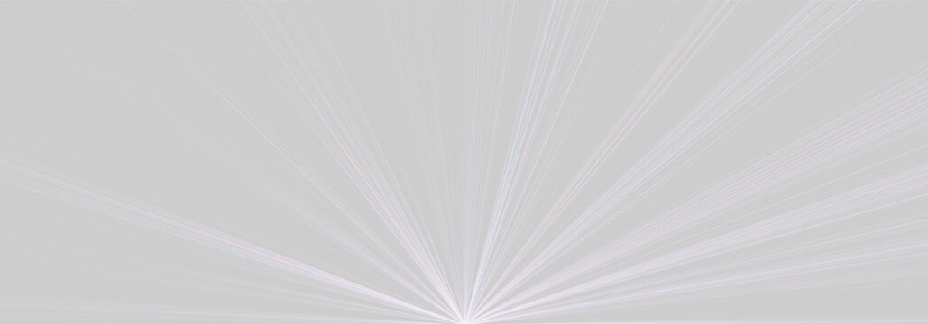 Radiant multicolored lines emanate from the bottom center of the image. Thin streaks show a gradient of purple, blue, and pink hues stretching outward.