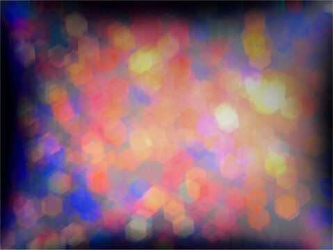abstract colorful background　夜のキラキライルミネーション　イメージ素材