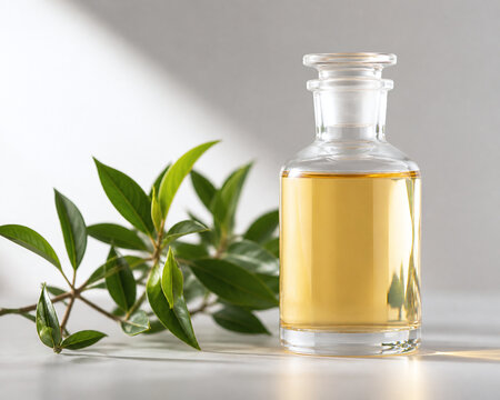 Clean pyrolysis oil with green plant sustainability concept