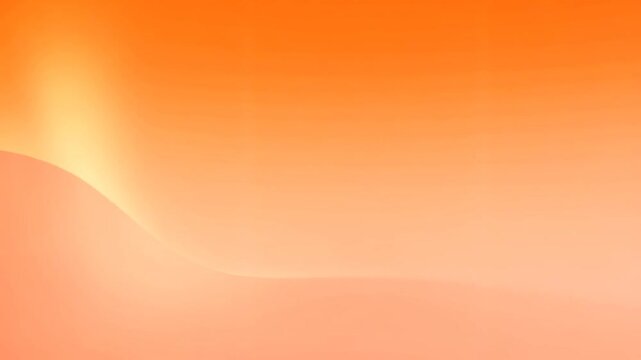 Abstract orange gradient background with smooth flowing wave patterns