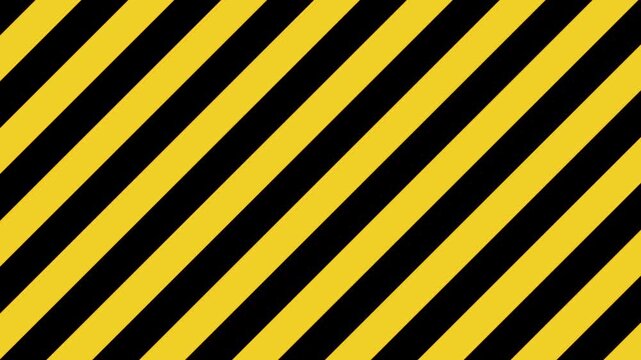 Black and yellow warning diagonal lines VJ loop background
