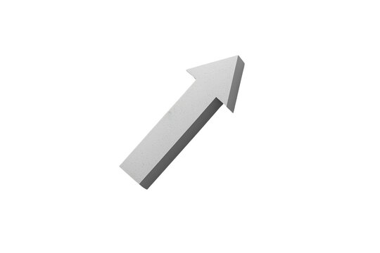 Light gray arrow pointing upward right