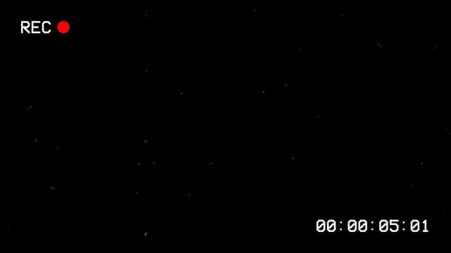Retro video recording interface overlay with multiple camera views