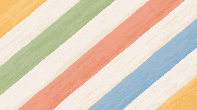 Soft pastel diagonal stripes pattern with textured brush strokes in warm colors