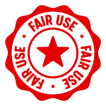 fair use seal badge. fair use label sticker. Vector sign