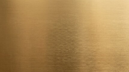 Fototapeta premium Brushed gold metal texture background with horizontal lines and metallic sheen.