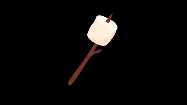 marshmallow on a stick snack camping
