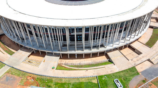 The Man&eacute; Garrincha National Stadium is a soccer stadium and multipurpose arena. Used during the 2014 FIFA World Cup, is the second-largest stadium in Brazil. Bras&iacute;lia, 2025