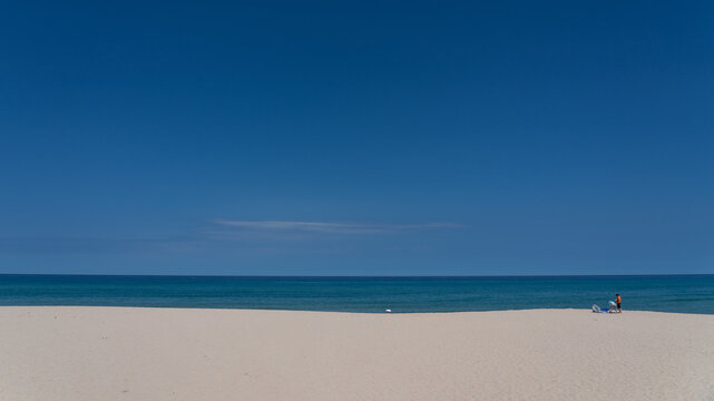Iwami Seaside Park (Shimane Prefecture), blue sky and white sandy beach
