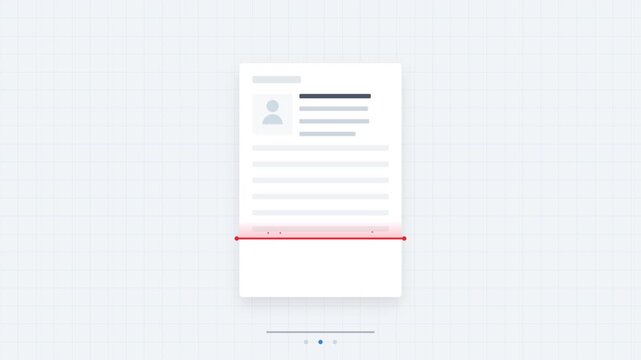 Digital Identity Document Verification and Scanning Process Animation in 4K 60fps 16:9 Ratio