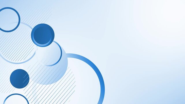 Abstract background with glowing circles gradient spheres and diagonal lines modern futuristic design animation