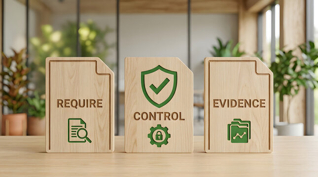Compliance, internal audit and risk management blocks for governance, quality control and business process. Audit, evidence and security with regulatory requirements, policy and corporate safety.