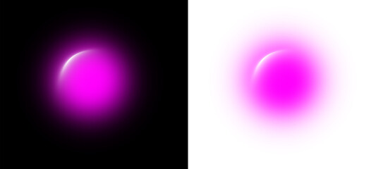 magenta lens flare, glowing pink orb, purple sphere light, Pink Neon Glow Sphere PNG, Bright Magenta Light Effect, fuchsia neon glow, transparent light effect, pink spotlight blur, glowing circle aura © Noy