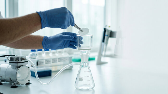 Membrane filtration for municipal water testing