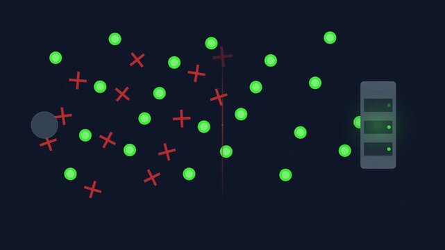 Digital Cyber Security Firewall and Spam Filtering Network Protection 4K 60fps Motion Graphics 12