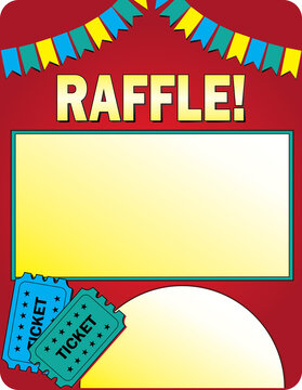 Raffle Poster Red