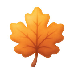Naklejka premium PNG Vibrant autumn maple leaf illustration.