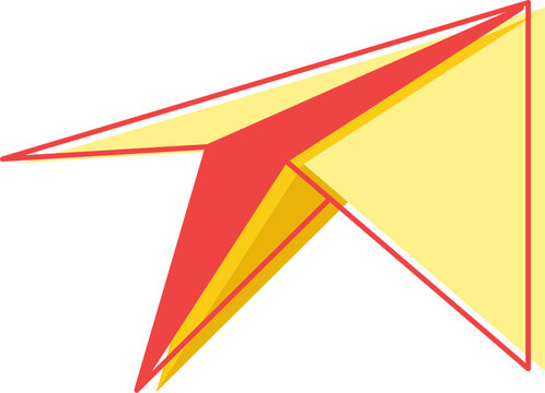 Paper Airplane Message Send Icon Illustration