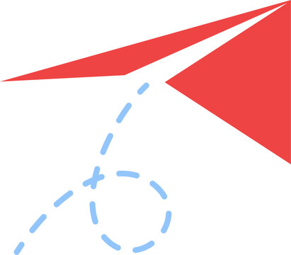 Paper Airplane Message Send Icon Illustration