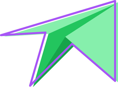 Paper Airplane Message Send Icon Illustration