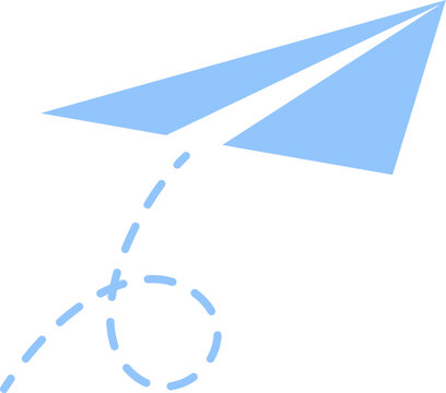 Paper Airplane Message Send Icon Illustration