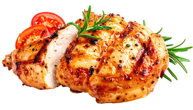 Peda&ccedil;o de frango assado suculento