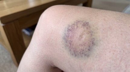Naklejka premium Close up view of skin rash inflammation and redness showing signs of dermatological irritation and patch formation