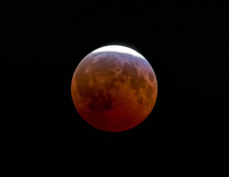 Closeup of the August 2026 Partial Lunar Eclipse