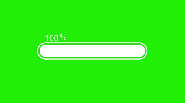 Simple progress bar loading indicator for app status or file upload animation