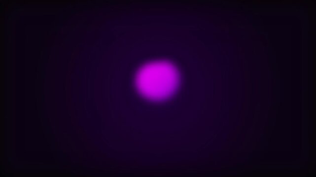 Purple light dots merge and separate on black background