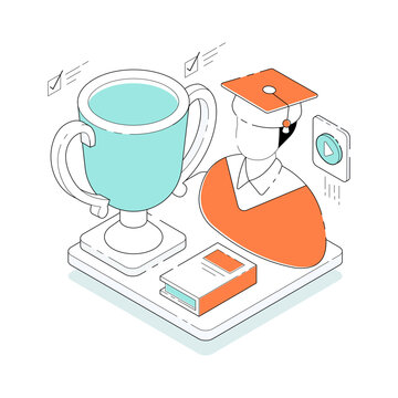 Trendy vector design of graduate