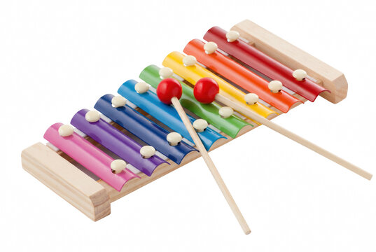 Colorful Toy Xylophone with Wooden Mallets