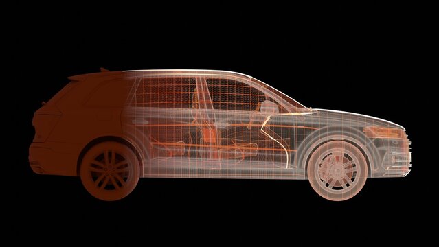 X Ray View of a Modern Car