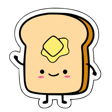 Toast with melting butter