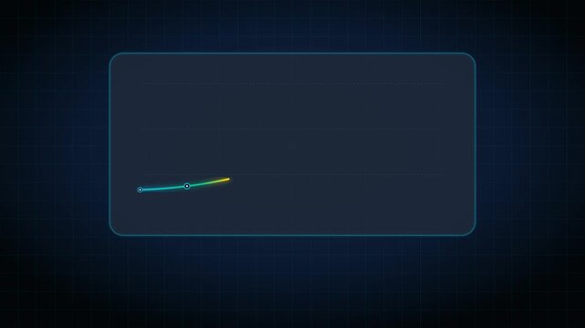 Abstract financial growth chart showing a rising trend line for investment returns on a dark blue background