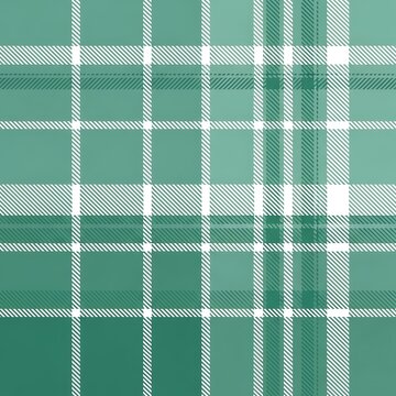 Seamless green plaid pattern vector textile design background