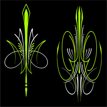 Old School Kustom Kulture Pinstripe Decal Element 1