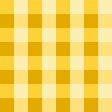Yellow gingham seamless pattern