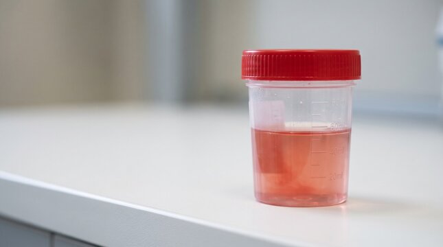 Hematuria Blood in Urine Medical Awareness Close-Up