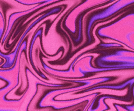 Abstract Liquid Marble Swirl Background in Vibrant Pink and Purple Tones
