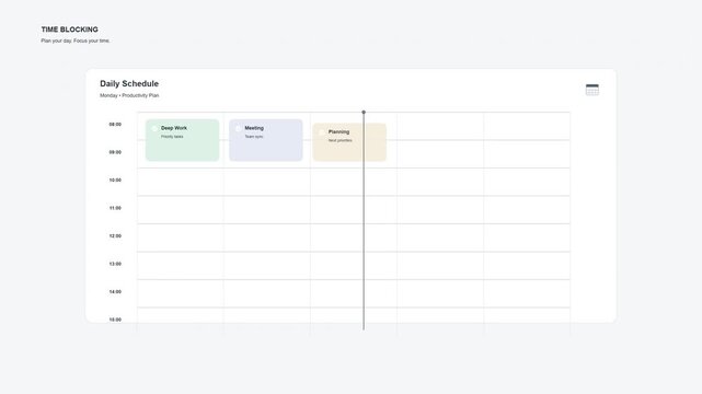 Digital calendar interface showing event scheduling and organization
