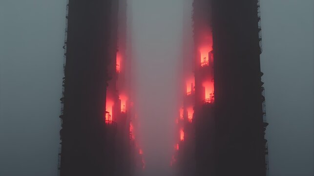 plant with glowing energy conduits running through walls, powering advanced robotic production systems