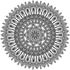 round ornamental round lace pattern © chokchai