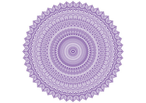 mandala guilloche rosette for certificate