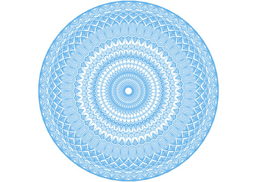 mandala abstract blue background